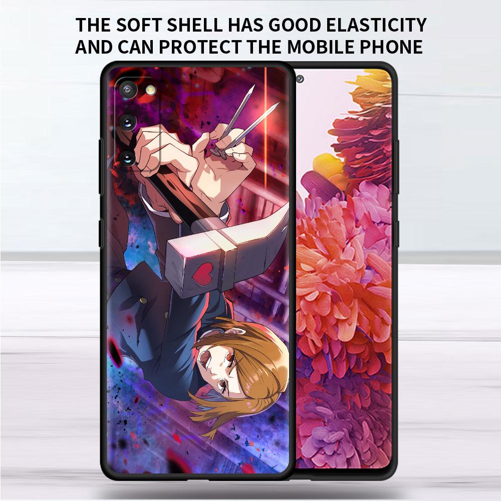 Soft Case For Samsung Galaxy Note 20 Ultra 10 Plus Lite A50 A70 A20 A40 A20e 9 8 A60 A10e Funda Phone Cover Jujutsu Kaisen Anime