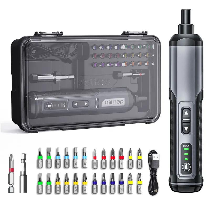 Mini Electric Screwdriver Set 4V Smart Cordless Electric Screwdrivers TYPE-C Rechargeable 33 Bit Set Drill Power Tools Kit