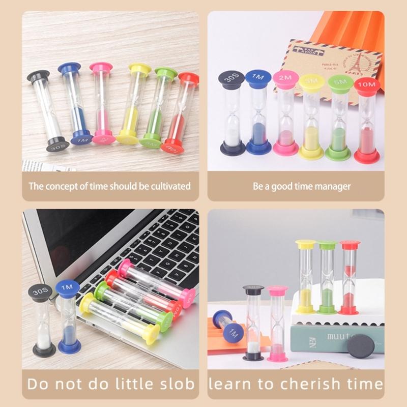 Easy Carry Adjustable Sand Timer Accurately Measure Time from Half Minutes to Ten Minutes Sandglasses Toothbrush Timer