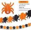 3Meter Halloween Hanging Garland Bunting Bat Pumpkin Ghosts Spider Paper Banner Halloween Party Decorations Horror Props