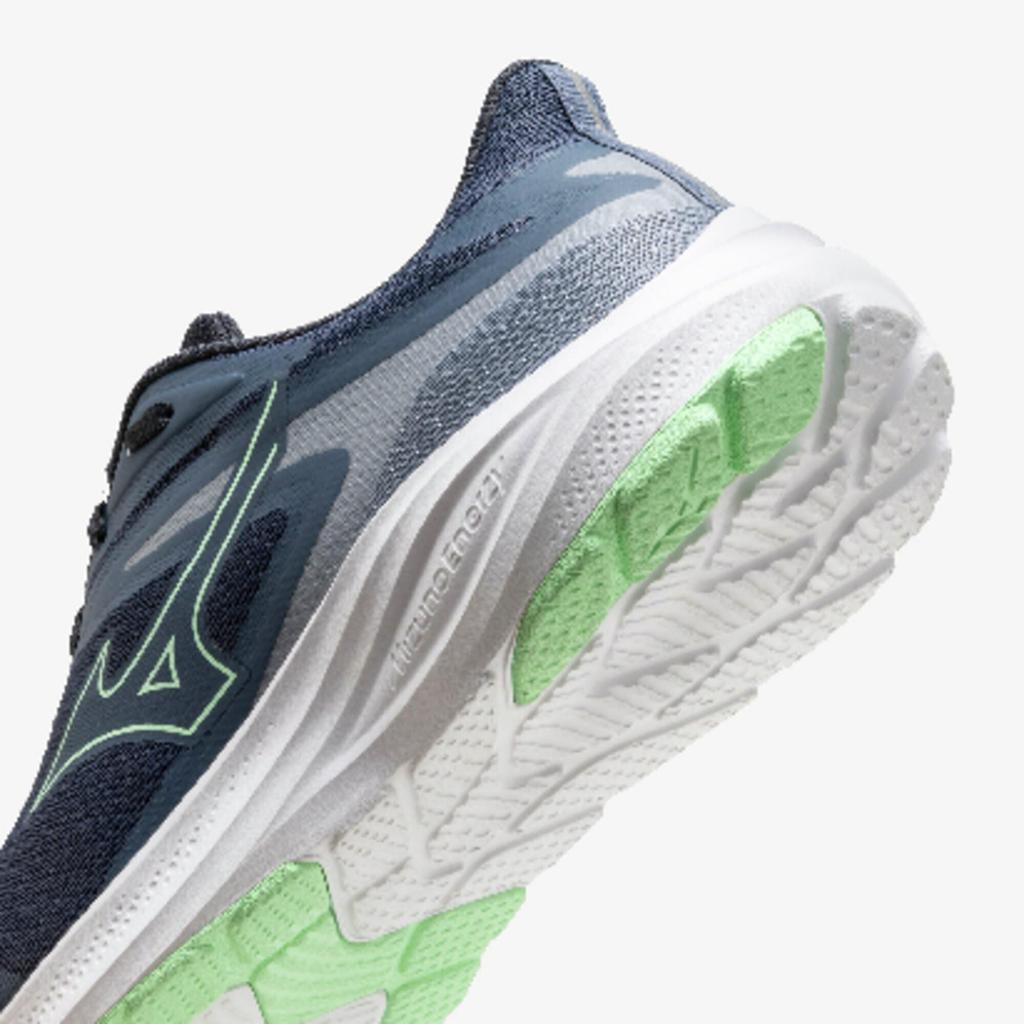 Mizuno Energy Runners Running Shoes, Jogging, Training, Sports, Indoor, Commuting, School, Exercise, Navy x Neo Mint, Size 28.0 cm, 3E