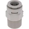 PISCO APC12-04 Chemical Tube Fitting Straight for 12mm Tube and R1/2 Thread, Corrosion Resistant Pneumatic Connector