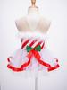 Kids Girls Sleeveless Striped Christmas Party Costume Figure Ice Skating Ballet Dance Leotard Tutu Dress