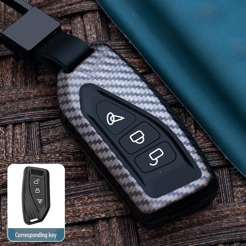 Suzuki UY125 Motorcycle Key Cover: Metal Remote Control Protective Case with Key Bag and Buckle