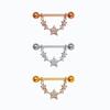 U-shaped Rhinestone Nipple Ring - Geometric Erotic Women's Body Piercing Jewelry
