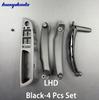 Kit 4 pièces E70 LHD RHD Poignée de tirage de poignée d'accoudoir de couvercle de commutateur de fenêtre de porte conducteur intérieure Remplacement pour BMW X5 X6 E70 E71 E72 2007-2013