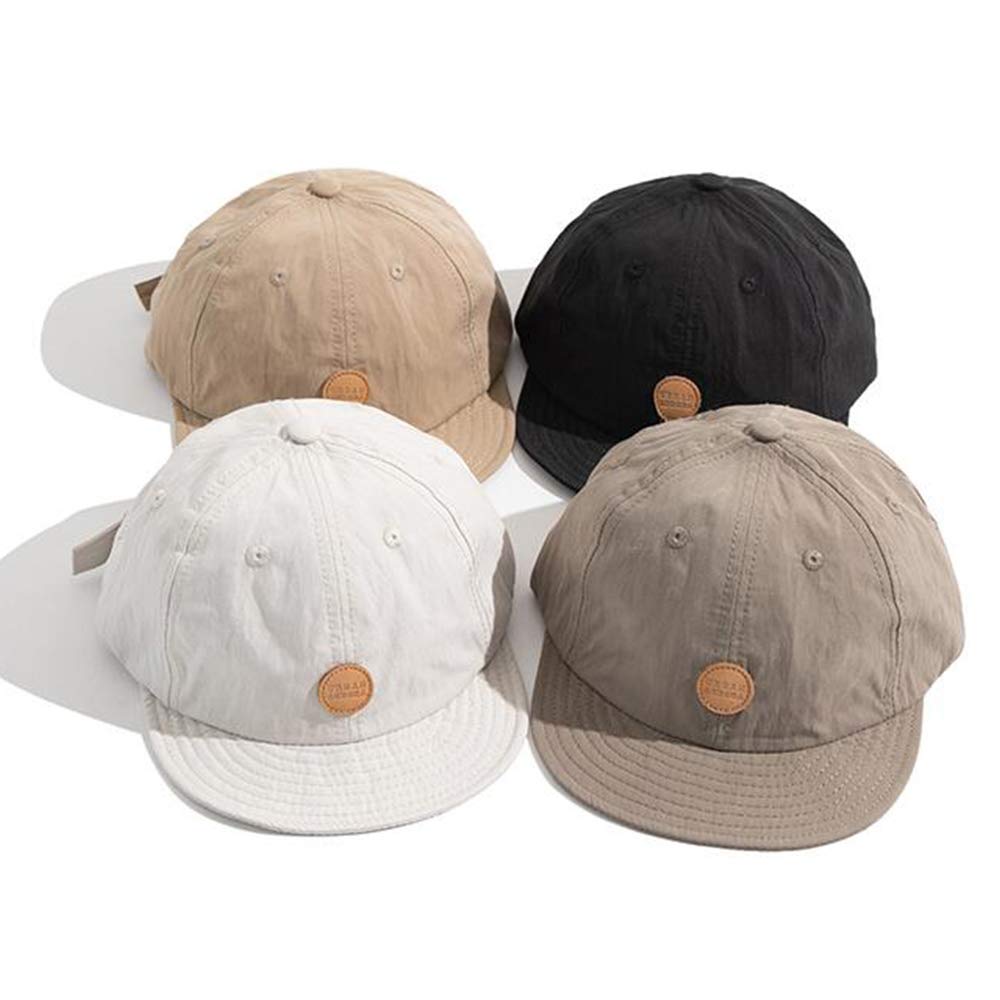 Clape Trucker Baseball Short Casual Bridge Sun Perfect for and Outdoor Activities Cap, Cap, Oversized, Brim, Men's Flat-Brim Cap, Breathable,