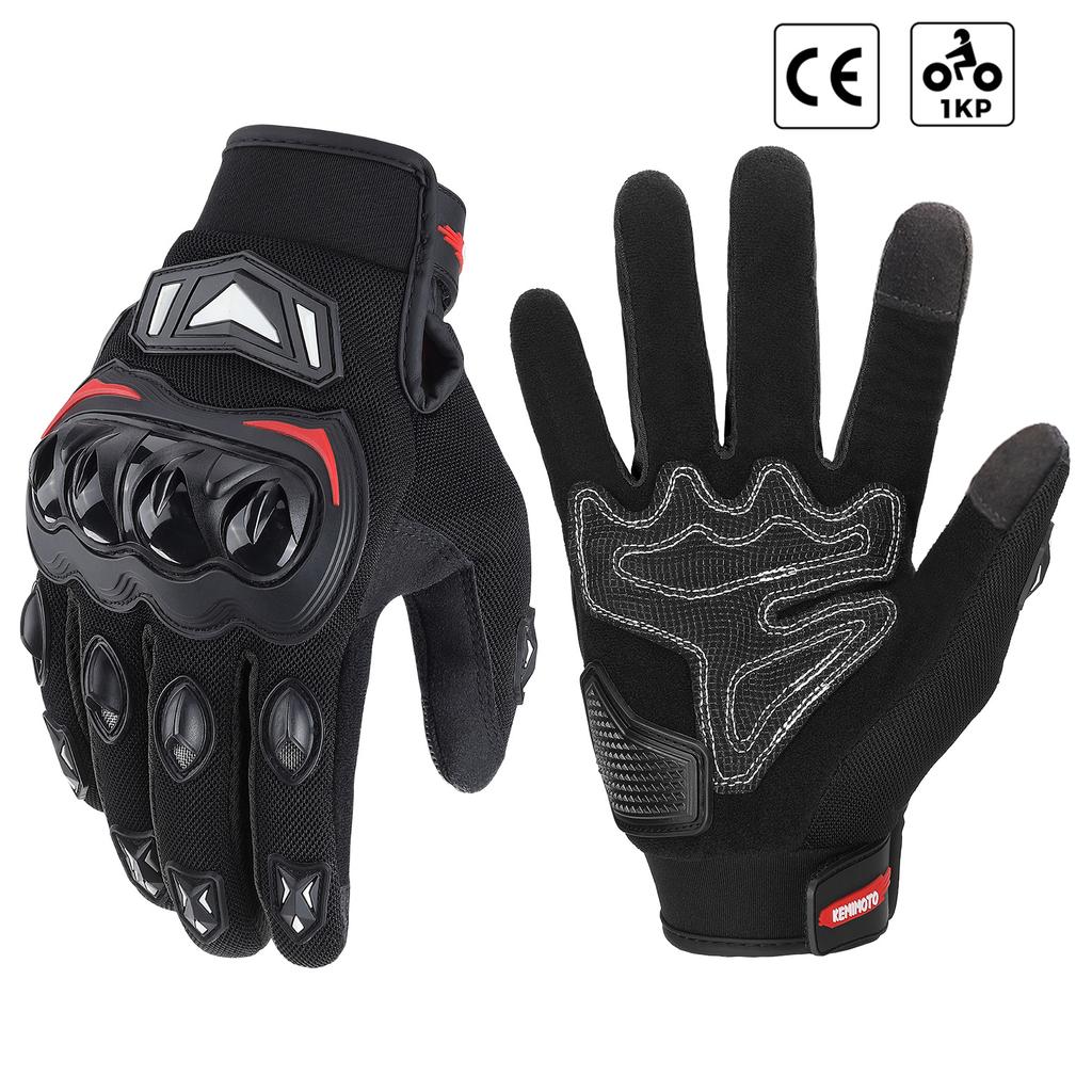 KEMIMOTO Summer Motorcycle Gloves CE Riding Gloves Knuckle Touchscreen Motorbike Tactical Gloves For Dirt Bike Motocross ATV UTV