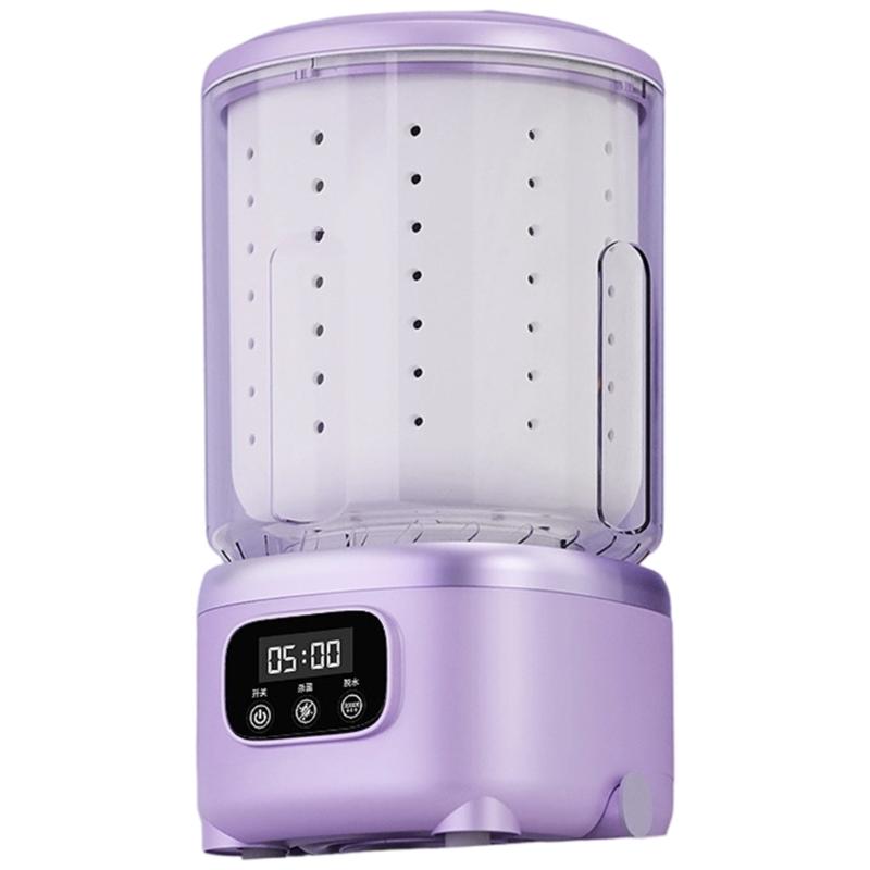 

Automatic Tiny Washer And Dryer Combination 2L Capacity Dense For Small Sectors With Flexible Effluent Multiple Purpose Basket фіолетовий