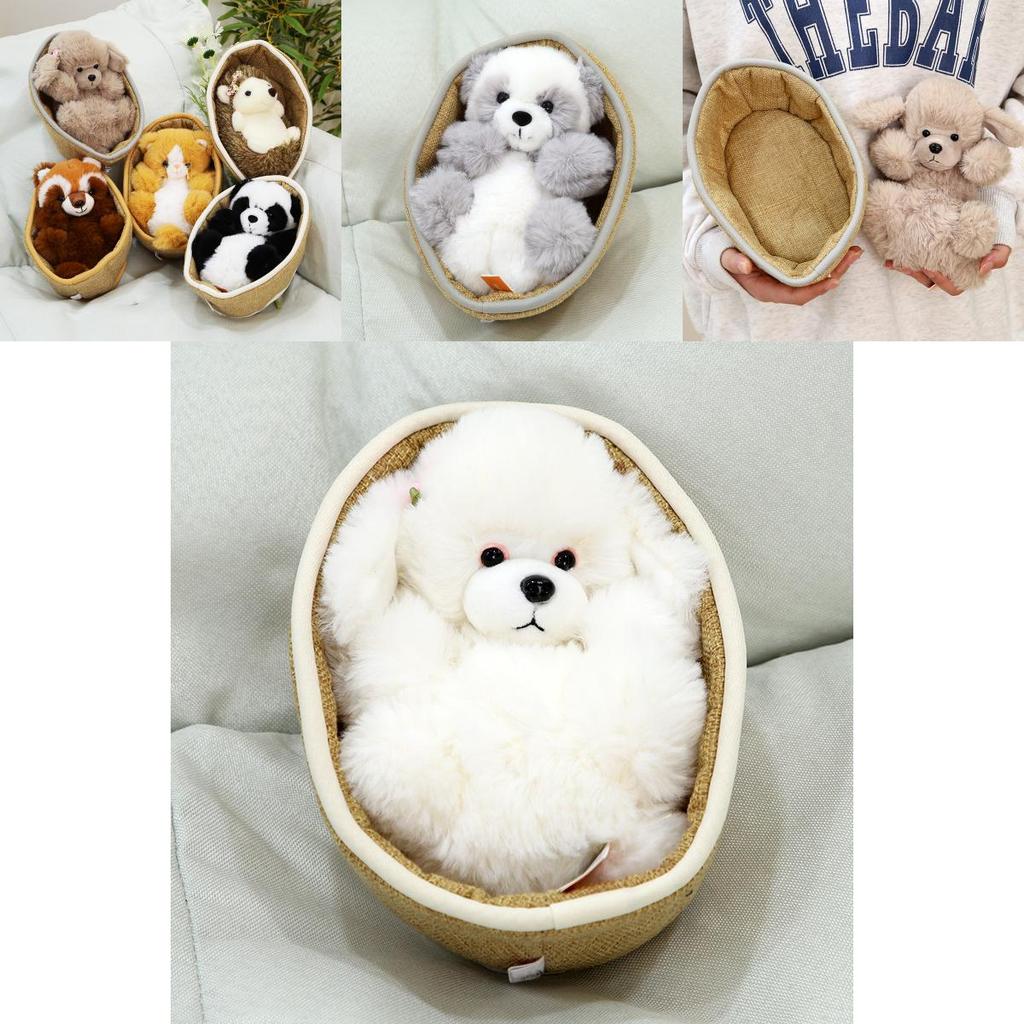 Süßes Waschbär-Stofftier Panda Kuscheltier Puppe Weiches Kreatives Geschenk für Hundebett