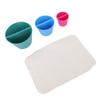 3Pcs   Cone Pottery Tool Multiple Sizes Ceramic Shaper 3D Printed Fixing  S with 10Pcs Suede Fabric