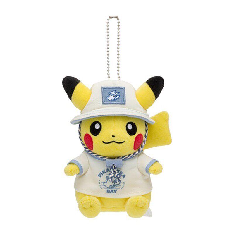 Official Pokmon Tokyo Bay Renewal Pikachu Leisure Style Plush Keychain Limited Edition Stuffed Bag Charm Pendant Japan