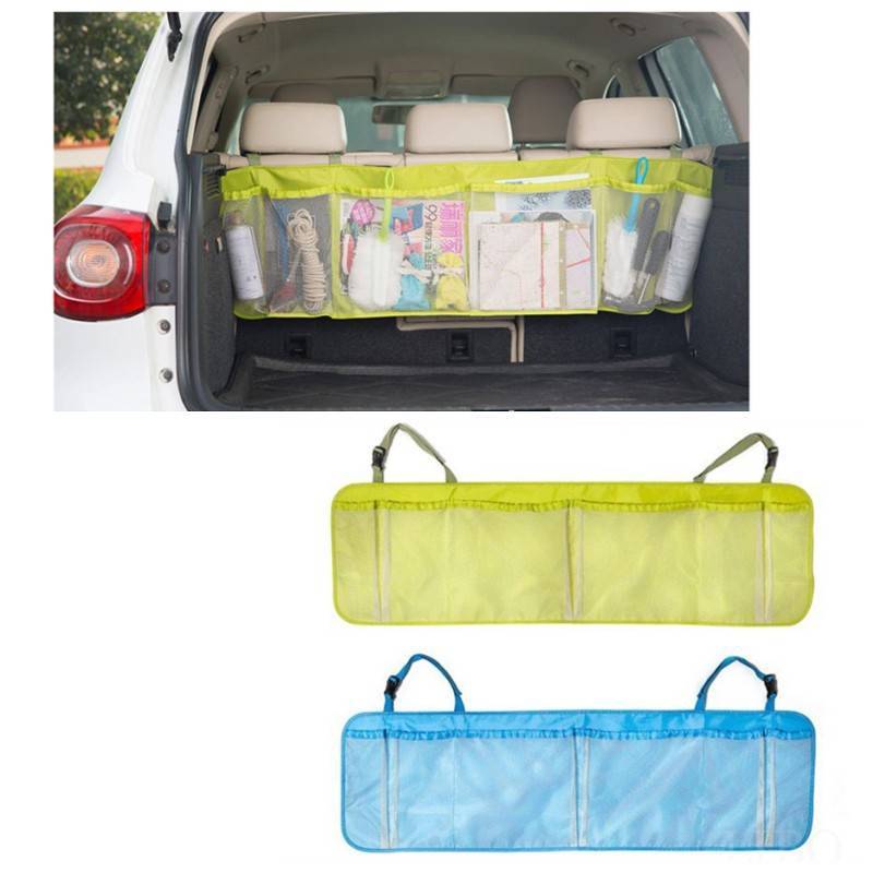 Car Storage Hanging Bag With Polyester Material For Large Items In Car Cabin