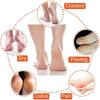 Abelia Silicone Gel Heel Socks for Dry Hard Cracked Heel Repair Pad, Swelling & Pain Relief, Cushion Support, Foot Care, Ankle Protection, Planta