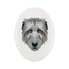Wilczarz Irlandzki, Irish Wolfhound -Płytka Ze Zdjęciem I Napisem Geometryczna Marki Art-Dog