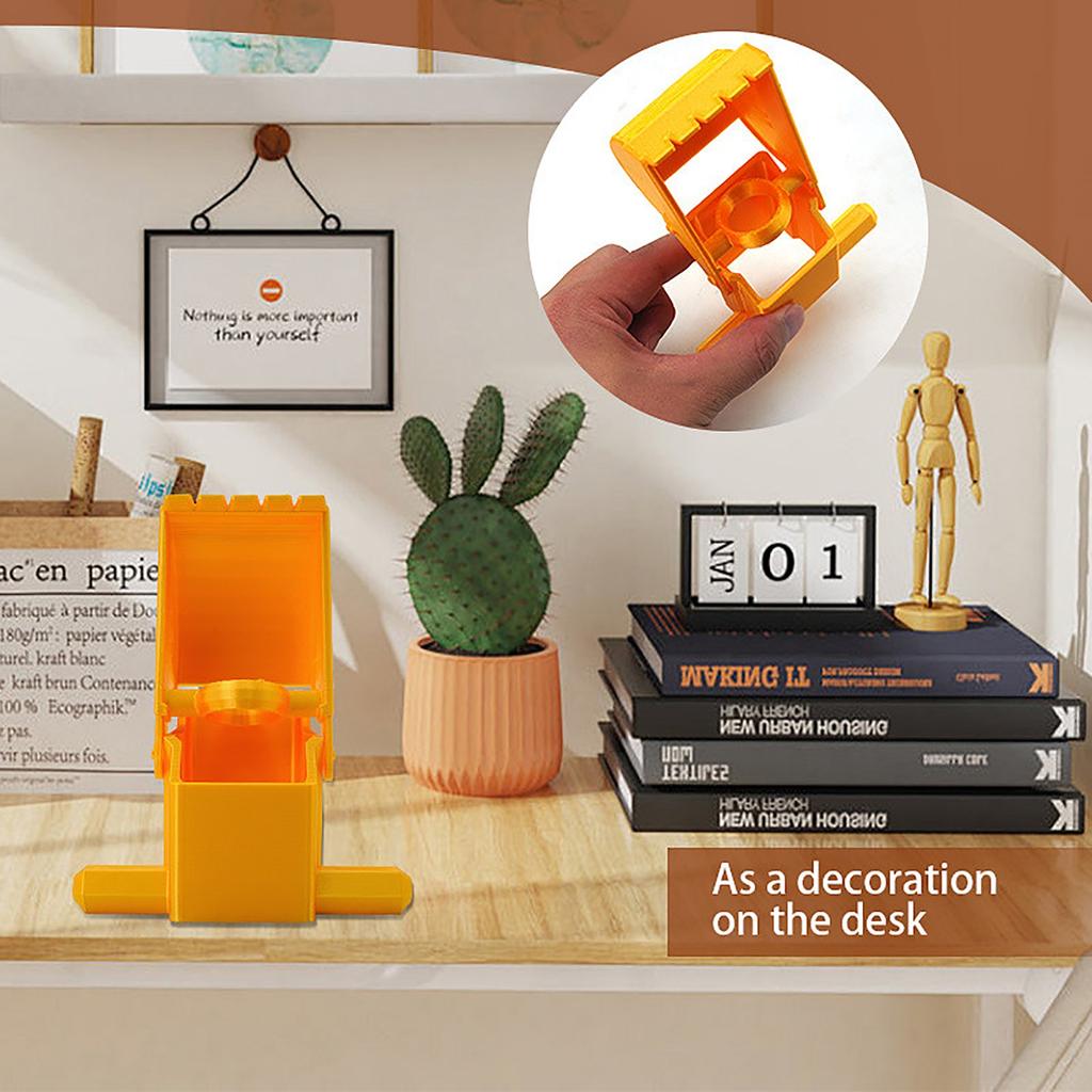 3D Printed Finger Excavator Model – Articulated Micro Mechanical Toy And Desk Tool