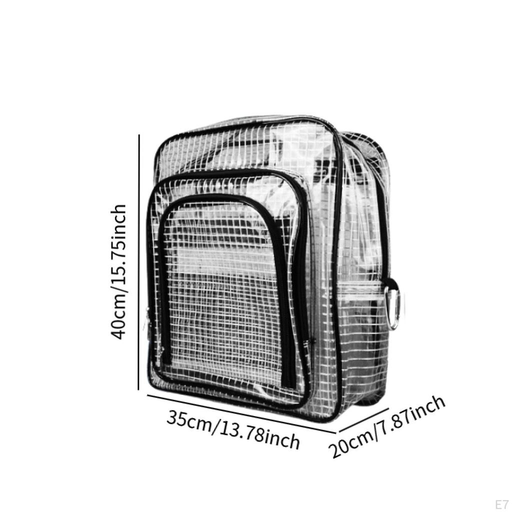 Cleanroom Tool Bag Backpack Plumber Portable Workplace Adjustable Strap Working PVC Shoulder