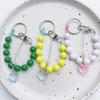Vibrant Beaded Keychain Bag Charm Phone Chaiin Keyring for Fashion Enthusiast