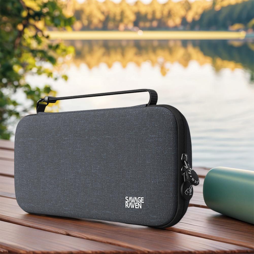 EVA Portable Storage Bag with Mesh Compartment Hard Shell Storage Bag with 8 Card Slots Protective Case for Switch 2 Accessories