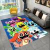 Niedliche S-Lächeln C-Kreaturen Nickerchen Bastel-Einhorn Cartoon Teppich Teppich für Schlafzimmer Wohnzimmer Zuhause Sofa Dekoration, Kinderdekor Fußmatte