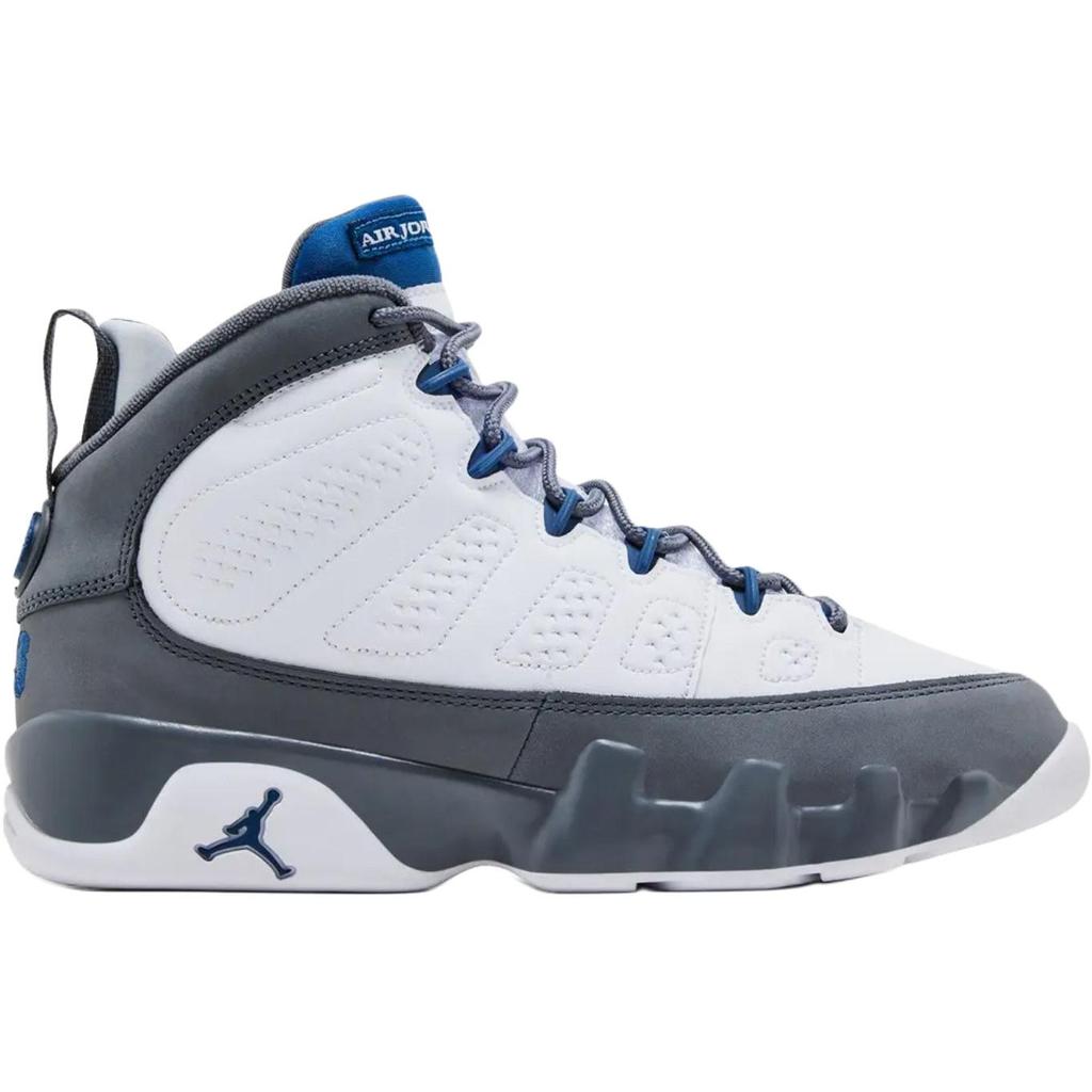 Air Jordan 9 Retro GS Flint Grey 2026 Kids Sneakers White French-Blue HV4574-100