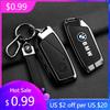 2025 Zinc Alloy Leather Car Remote Key Case Cover for BMW X1 U11 X7 G07 XM G09 I7 7 Series G70 LCI iX I20 U06 G81 M3 2023 Ac