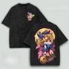 Yu-Gi-Oh! Anime Printed T Shirt Gothic Y2k Washed Oversized T-shirt For Men's Clothing Summer Short Sleeve Cotton Tees Tops