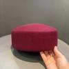100%Wool Hard Top Pillbox Hat Fedoras Lady Luxury Vintage Painter Berets Trend Women Winter Warm Fascinating Japanese Sailor Hat