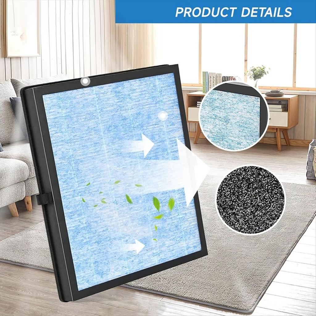 New MK04 AIR Replacement Filter for MK04 MG04JH, H13 True HEPA Filter, Compare to Part MK04LX, 2 Packs, Blue
