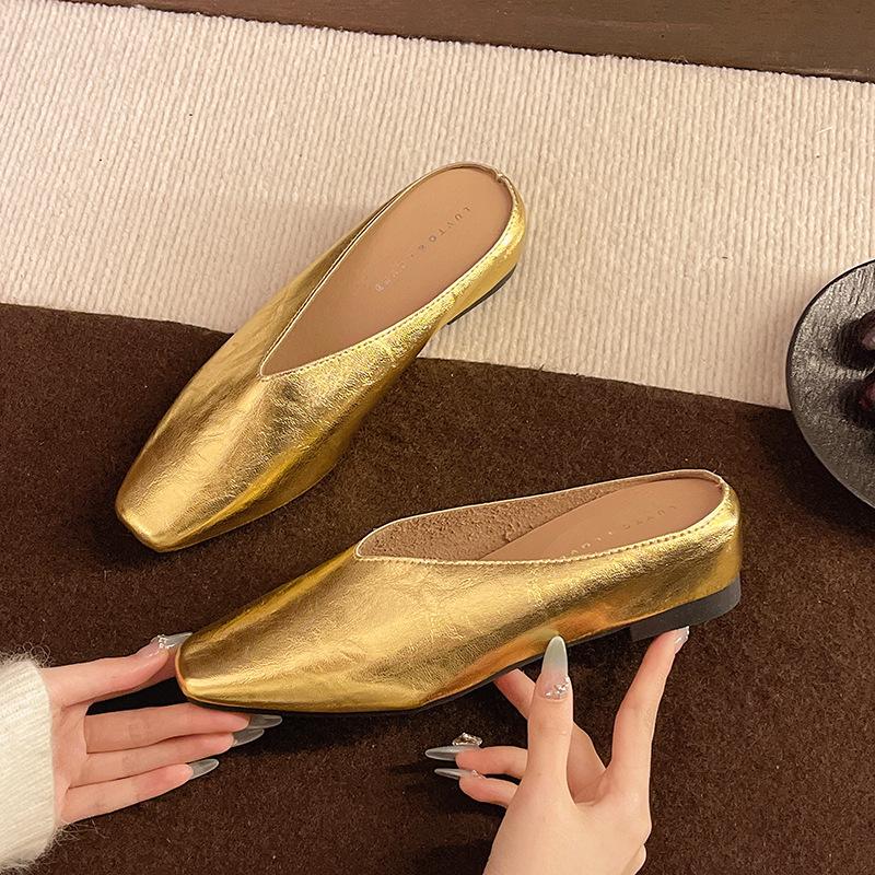 Retro Simple Single Shoes Women's 2025 Spring New Fashionable Shallow Mouth Inner Heightening Soft Sole Work Shoes