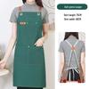 Waterproof & Oil-proof Canvas Kitchen Apron with Custom Logo