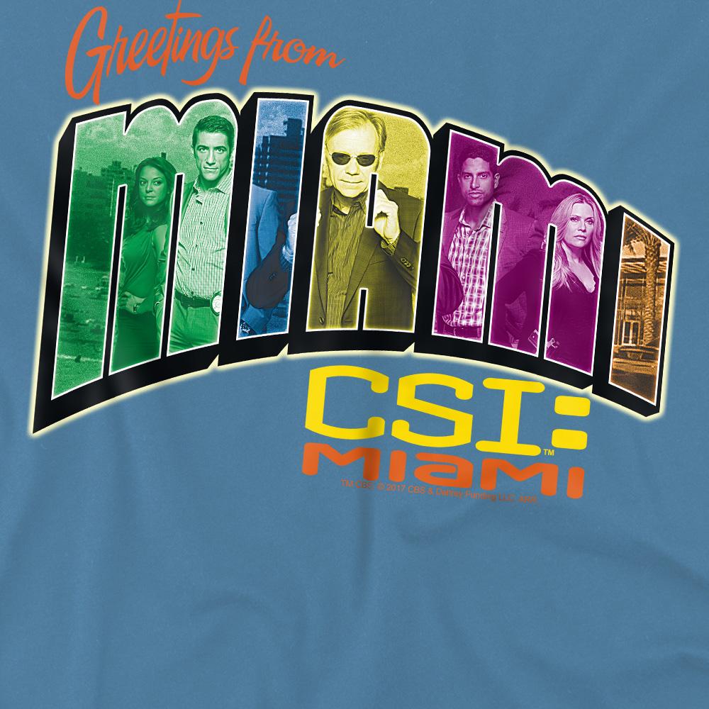CSI: Miami Mens Greetings from Miami T-Shirt