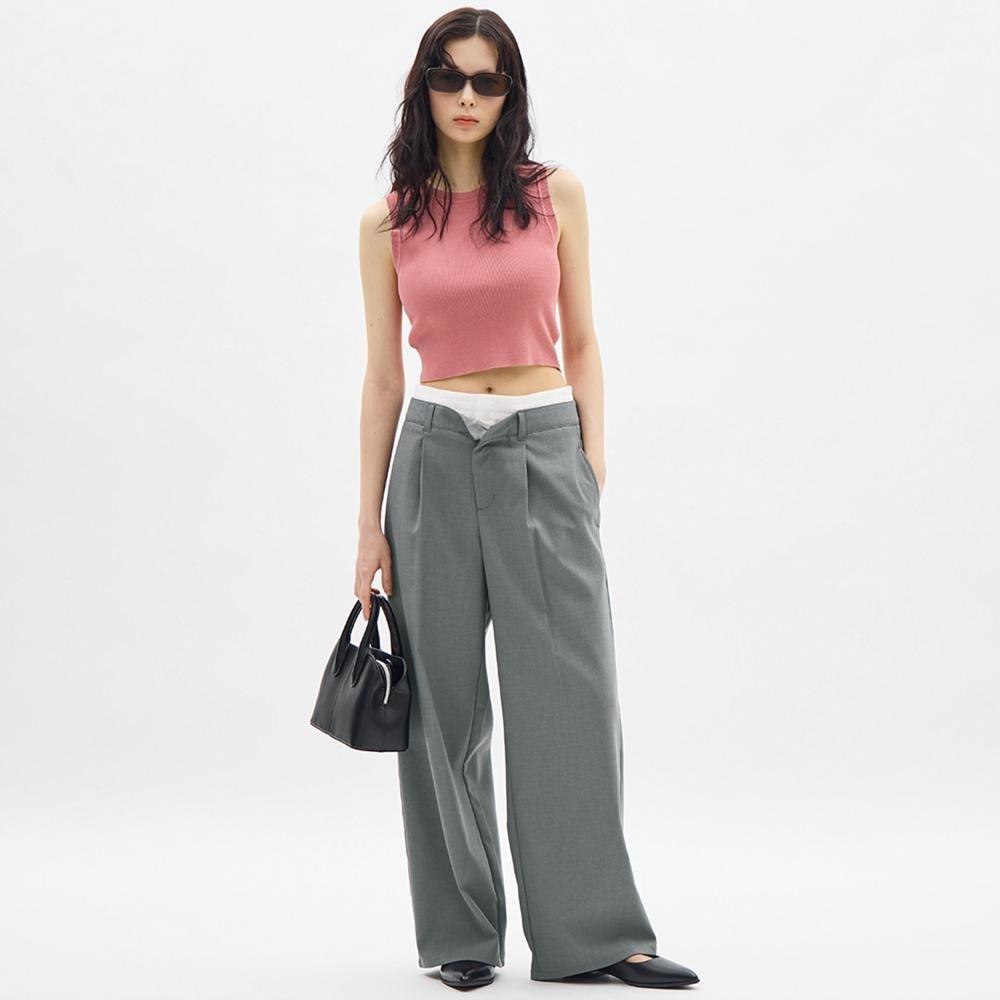 

Широкие брюки GU by Uniqlo с двойной талией Q+E