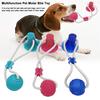 Multifunction Pet Molar Bite Toy Self-Playing Rubber Ball Toy with Suction Cup