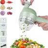 Electric Food Processor Wireless Charging Cutting Vegetables Minced Meat For Household Handheld Tool Complementary Food Machine Set