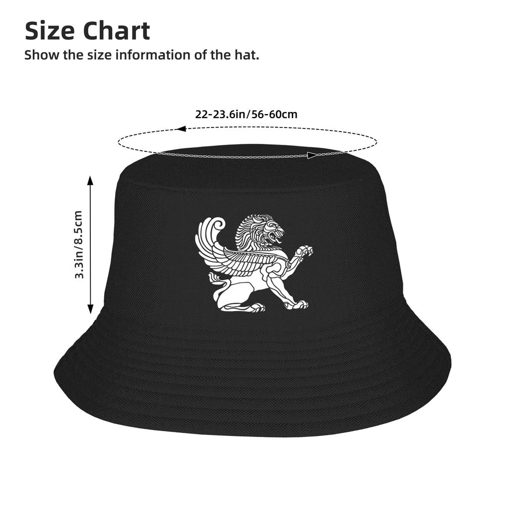 Persian Lion Iranian Persia Symbolism Icons Bucket Hat Hawaii Fisherman Caps Foldable Fishing Visor Hats For Couple Cap