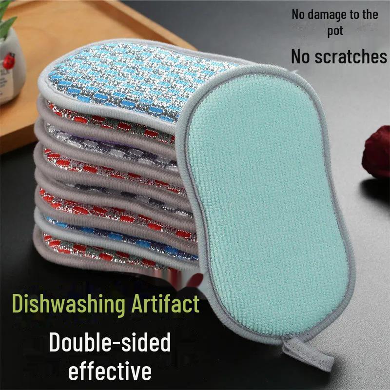 

Плотная двухсторонняя салфетка для мытья посуды и губка для мытья посуды Red