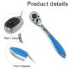 Ratchet Wrench 14 Inch with 90 Tooth Reversible Socket Compatible with 3/8 Ratchets for Increased Flexibility in Repair Tasks