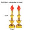 Dual-Use LED Candlestick Altar Lamp for God of Wealth