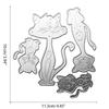 Cute Cats Metal Cutting Dies Handmade Crafts DIY Scrapbooking Embossing Supplies for Children Kids Girls
