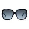 Gucci Avant-Garde Irregular Shape Double G Logo Sunglasses Women sunglasses Black GG1629SA