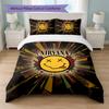 Set Biancheria da Letto 3 Pezzi Stampa Nirvana Copripiumino con Due Federe Biancheria da Letto Morbida per Camera da Letto Domestica