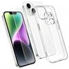 3‑in‑1 Set Clear TPU Phone Case + High Alumina Tempered Glass Screen & Lens Protector For iPhone