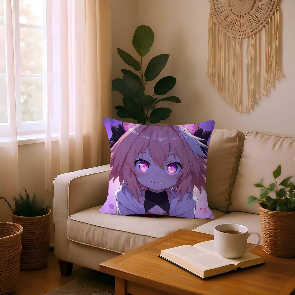 Anime Fate Apocrypha Astolfo Pillow Gifts Home Office Furnishings Bedroom Sofa Car Cushion Cover Case 45x45cm