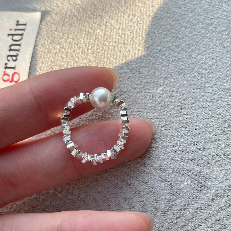 Stylish Simple Elastic Ring for Women – Stackable, Versatile, Trendy Temperament Round Ring