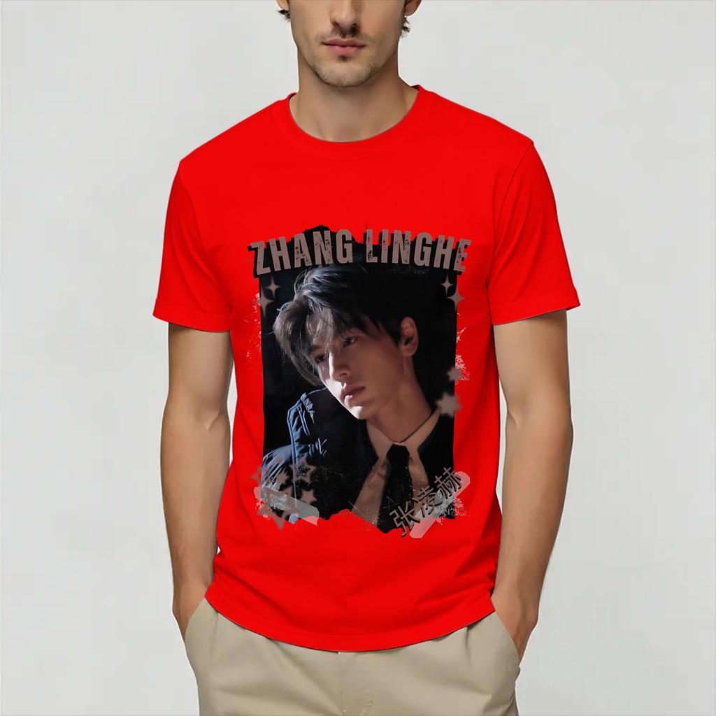Zhang Linghe Tshirt Summer Popular Tshirts Unisex 100 Cotton Comfortable Oversize Clothes Short Sleeves Funny Tshirt