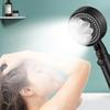 Handheld Shower Head Set Supercharged Third Gear Water Mode One Click Stop Button Wall Mounted for Bathroom