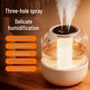 "2024 Dual Spray USB Humidifier - Large Capacity for Home, Office & Dorm, Aromatherapy & Desktop Friendly, Ideal Gift"