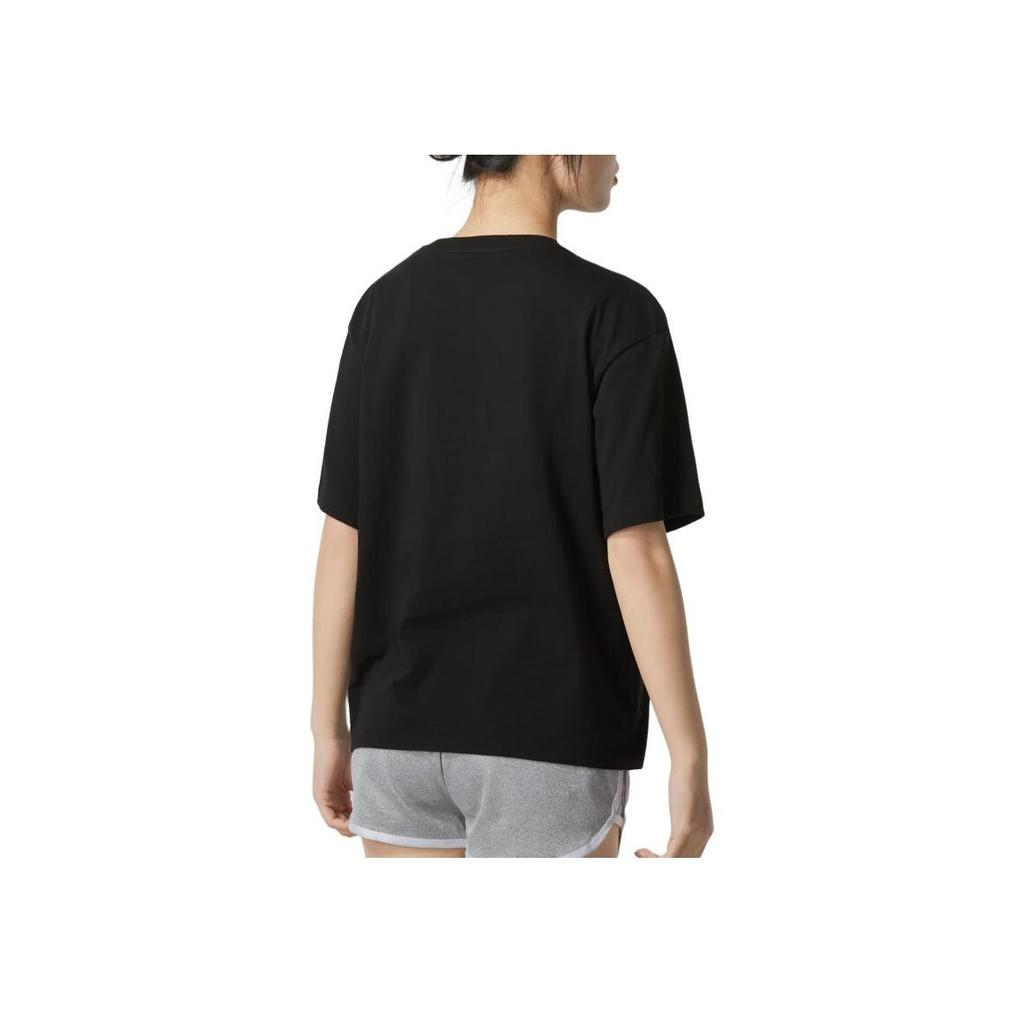 Puma Logo značky Ležérní tričko s krátkým rukávem a kulatým výstřihem Dámské topy Černá 682164-01