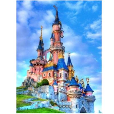 Volle 5D Diy Diamant Malerei Cartoon schloss landschaft Stickerei Kreuz Stich Home Decor Handmade
